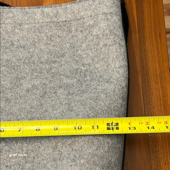 Graf Lantz Gray Wool Shoulder Bag - Picture 8 of 12